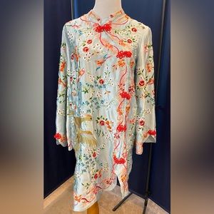 ASOS Asian floral bird gown dress size US 4